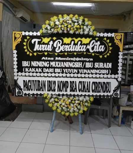 Papan Bunga Duka Serua Ciputat